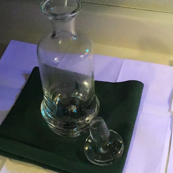 Krosno Poland Vintage Crystal Decanter, 1 Lt. With Stopper - Picture 3 of 9